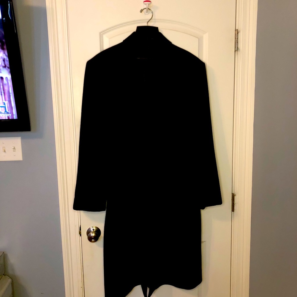 Men’s Executive Black Coat 44R Made in Italy - Picture 3 of 14